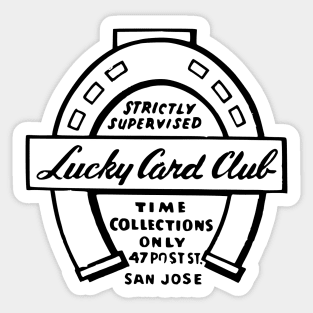 Lucky Card Club Sticker